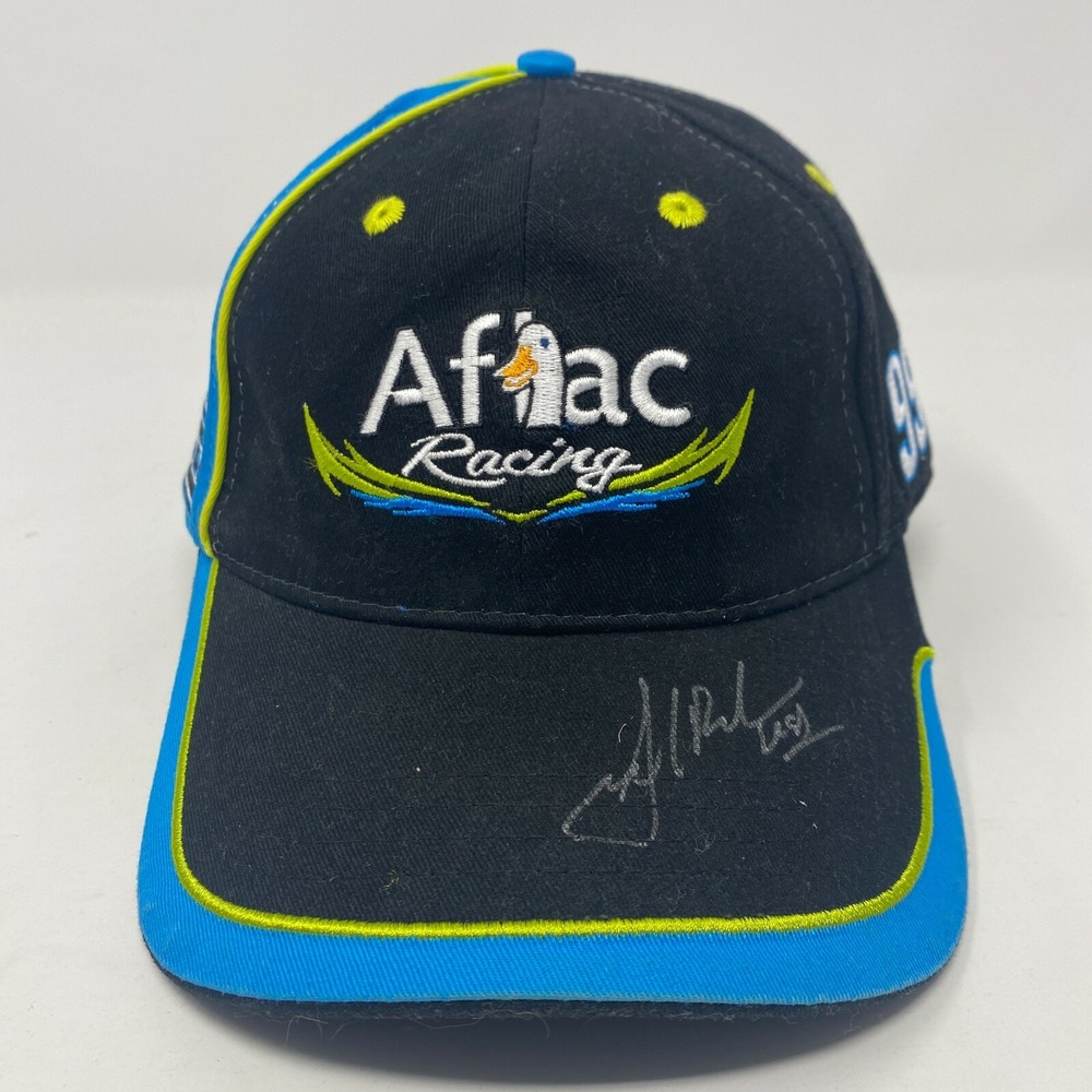 AFLAC ROUSH FENWAY NASCAR RACING Hat‎ Baseball Cap Signed Edwards 99 Chase